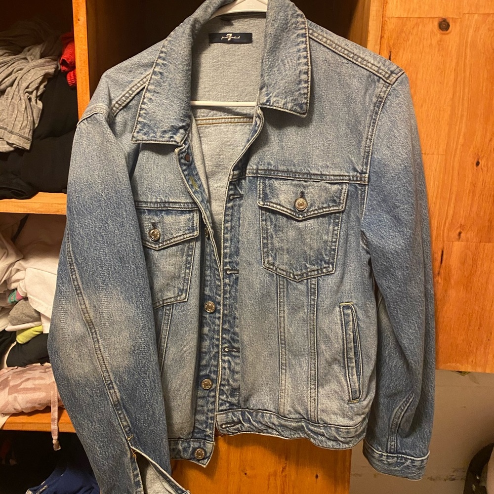 7 For All Mankind jean jacket oversized womens